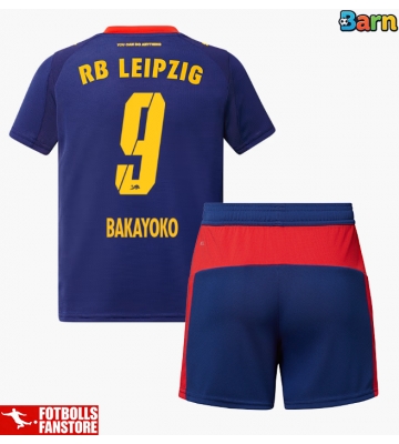 RB Leipzig Johan Bakayoko #9 Bortatröja Barn 2025-26 Kortärmad (+ Korta byxor)